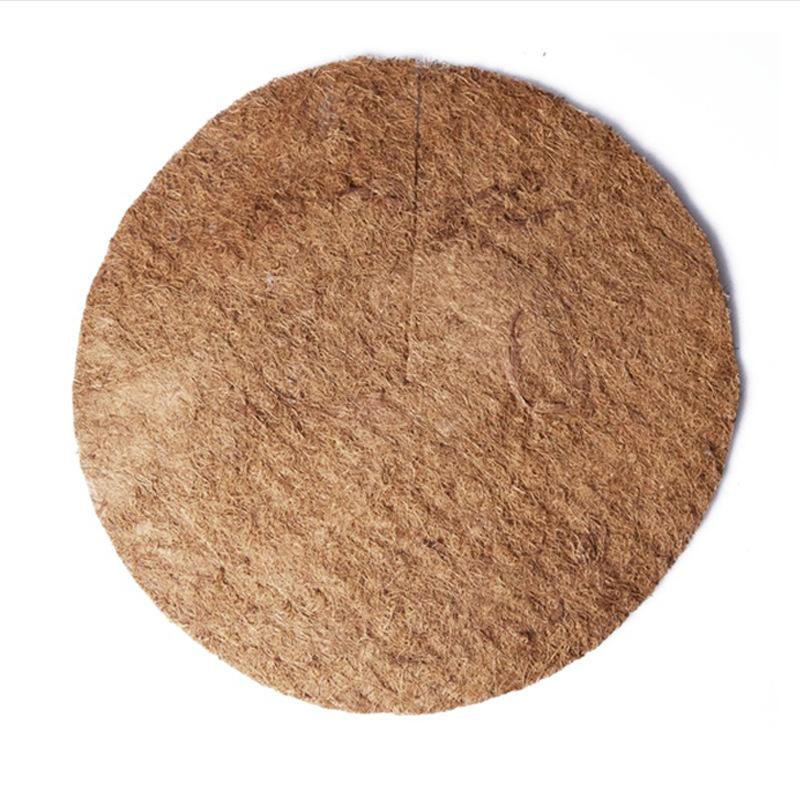 Fibra de Cáscara de Coco Planta Estera Antihierbas Cubierta Humectante para Tierra de Maceta Protector de Tronco de Árbol 25/30/35/40cm