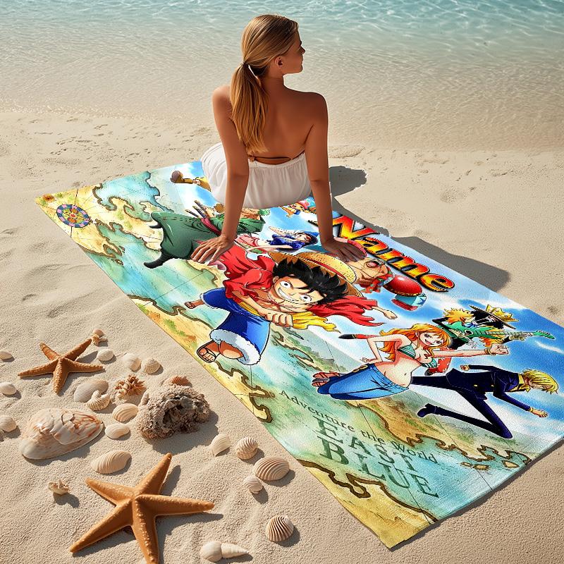 Custom Name One Piece Stylish Printed Beach Towel,a Quick-drying, Absorbent Mat Suitable for the Beach, Pool, Gym, and Travel Fans Gift