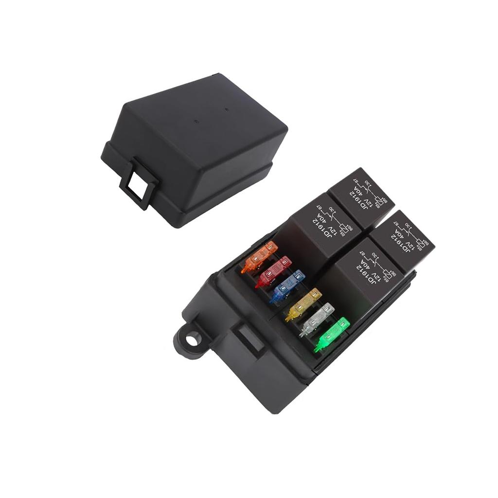 Relay Box 2 3 4 6 Slots Relay Block 6 9 10 12Way ATC/ATO Fuse Relay Box Fuse Block with Relay Universal Waterproof Kit for Car Fuses4