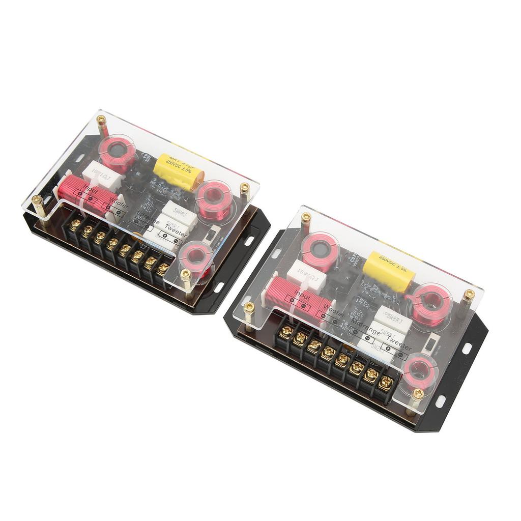 3-vägs biljudskorsning 300W Förbättra basdipp Högpresterande högtalare Frekvensdelare