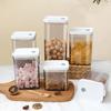 Kitchen  Sealed Tank Square Plastic Transparent Grain Fresh