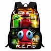 Durable R.E.P.O Kid Backpack for Pupil Students Child School Backpack with Front Pocket,Cartoon Child School Bags for Boys Girls