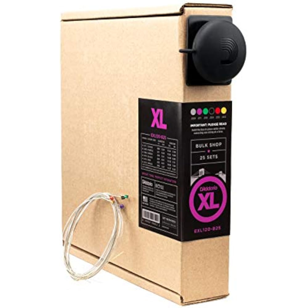 D Addario Daddario Electric Guitar Strings XL Nickel .009-.042 Super Light 25 Set Bulk Pack EXL12...