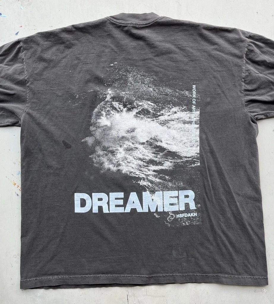 Men's International Dreamers T-Shirt Black 2XL Streetwear Art Photog STAINED USA