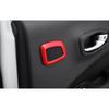For Jeep Compass 17-2021 Glossy Red Rear Door Speaker Sound Frame Trim 2pcs