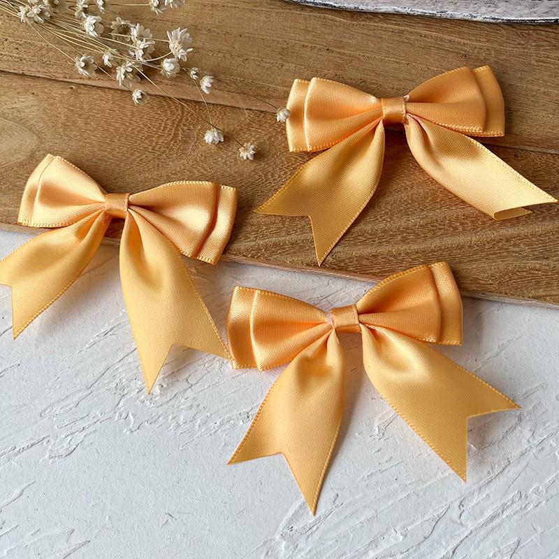 2.5cm Wide Handmade Ribbon Bow Knot for DIY Clothing & Hair Accessories, Card Holders, and Decorations