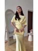 2025 Summer Noble Sexy Short Sleeve Long Dress Set for Women