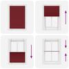 Burgundy Red Pleated Blind 85X150 Cm Fabric Width