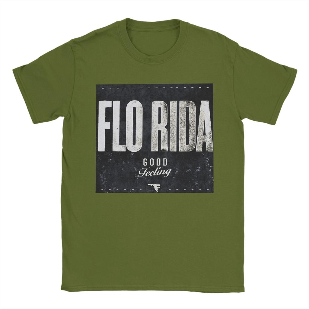 Retro Flo Rida TShirt For Unisex WoUnisex Round Neck Short Sleeve Top Tee Cotton Summer Clothing