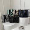 Space Padded Women Shoulder Bags For Winter Large Capacity Black Handbags Designer Nylon Cotton Warm Tote Solid