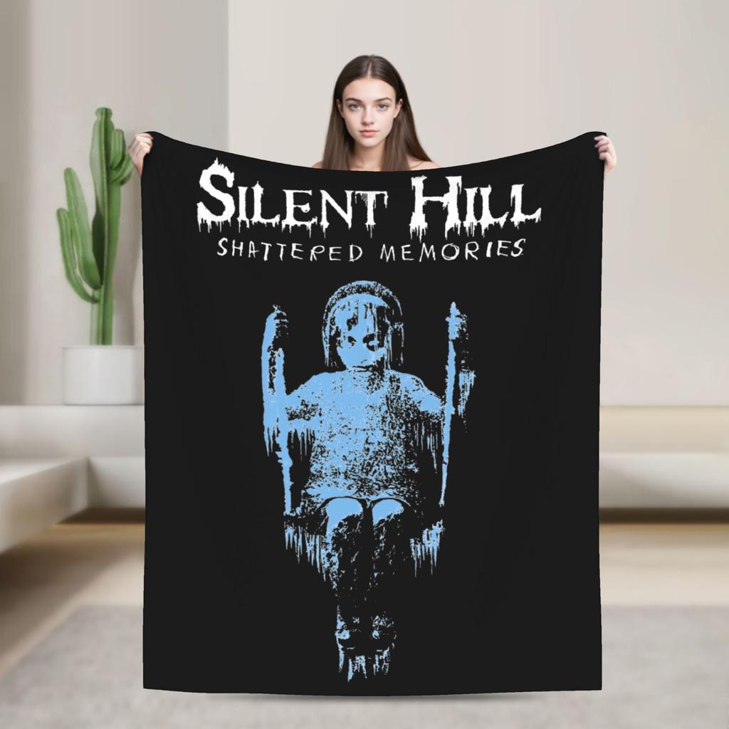 Silent Hill Shattered Memories Blanket Flannel Horror Game Breathable Thin Throw Blankets for Bedding Couch Plush Thin Quilt