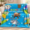Brainrot blanket Flannel Blanket Soft Cozy Plush Throw for Sofa Bed Lightweight Home Decoration Outdoor camping