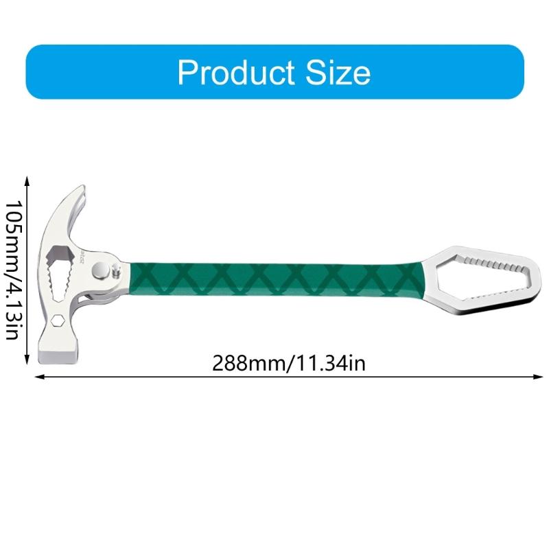 Profession Ergonomic Folding Claw Hammer With Rotatable Pry Bar High Strength Steel Puller Screwdriver Combination China Mainland