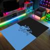 Aston Villa Football Design Crystal Velvet Carpet Cozy Non?Slip Printed Rug For Bedroom Living Room Entrance