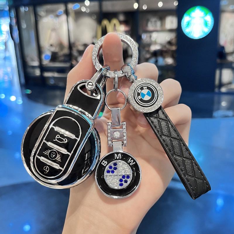 TPU Auto Shell Fob Holder Accessories for BMW Mini Cooper F55 F56 F57 F54 F60 JCW Clubman Countryman Car Remote Key Case Cover XM2