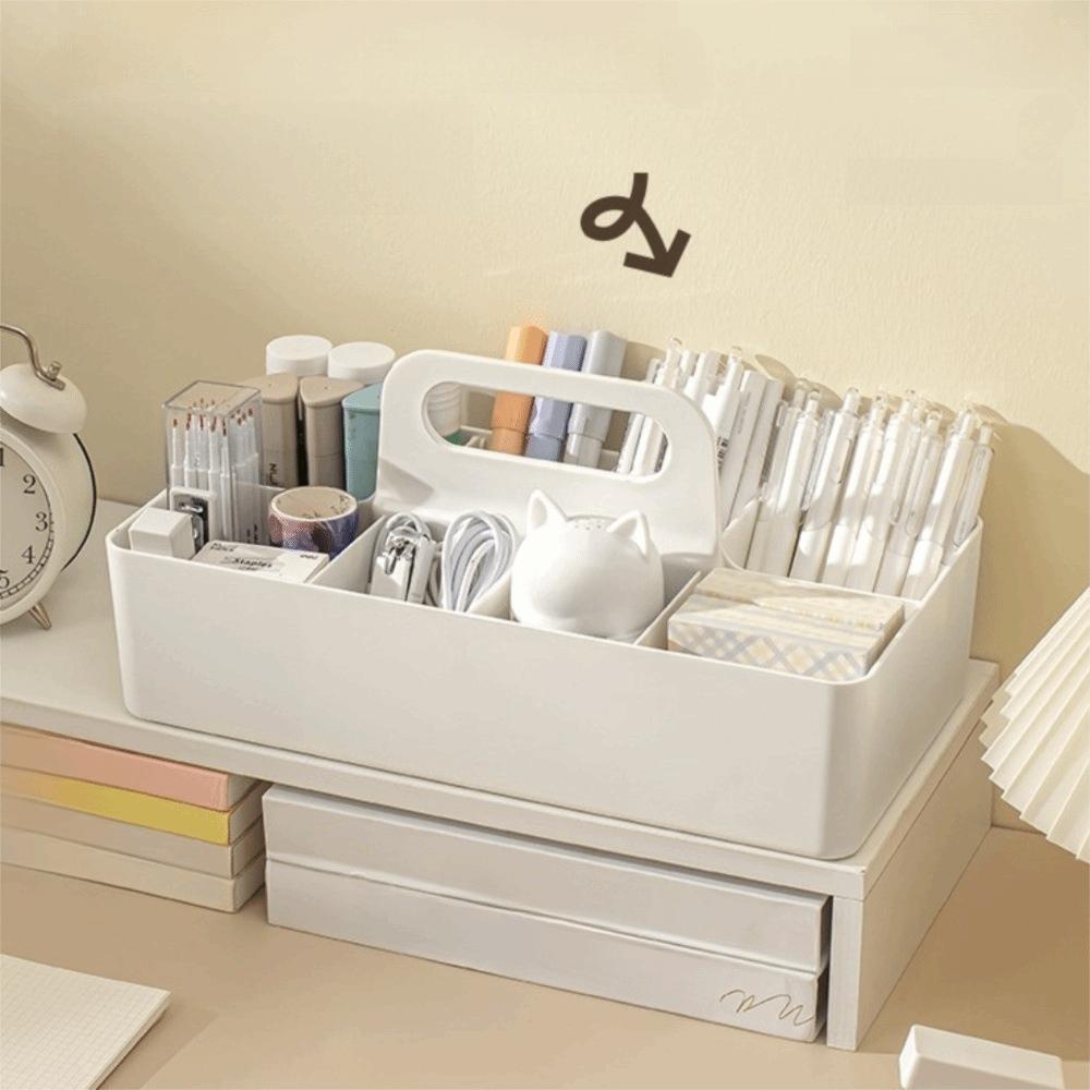 Plastic Portable Storage Organizer Multi-functional Makeup Carrying Bin  Cosmetics