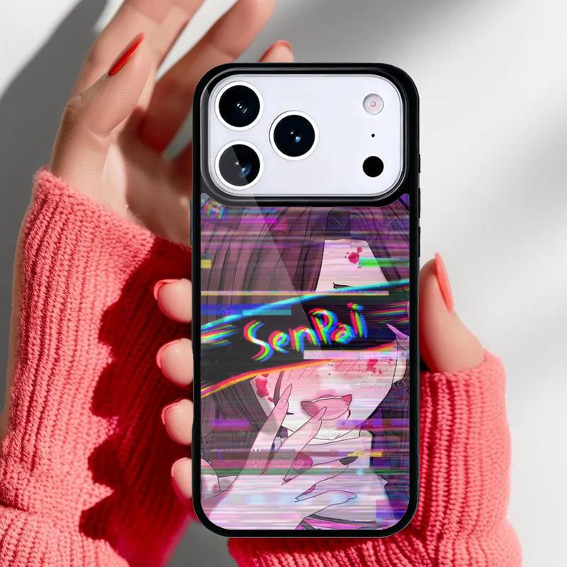 Sugoi Senpai Anime Phone Case for iPhone 17 Air 16e 15 14 13 Pro Max Back Cover for 12 11 Pro Coque