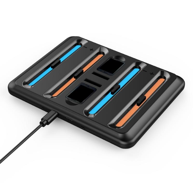4 Port Charging Dock For Game Controller USB C Power Delivery Cable Charging Docking Station Stand with LED Light