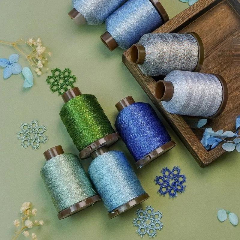 0.2mm 200Meters Metallic Thread for DIY Jewelry Making Shiny Necklace Bracelet String Thread Necklace Bracelet Crochet String