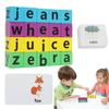 Letter Learning Wooden Puzzle Game Alphabet Spelling Game Letter Spelling Block English Words Card