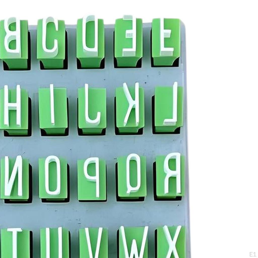Alphabet Clay Stamp Set, Tools, Letter Stamps Set for DIY Handmade Crafts