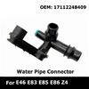 Replacement Coolant Hose Adapter Water Pipe Connector for E46 E83 E85 E86 M47 M47N M57 17112248409 Auto Accessory