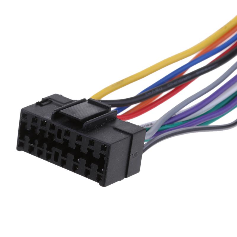 Car Radio Adapter Cable 16pin DIN ISO Socket For JVC Connections