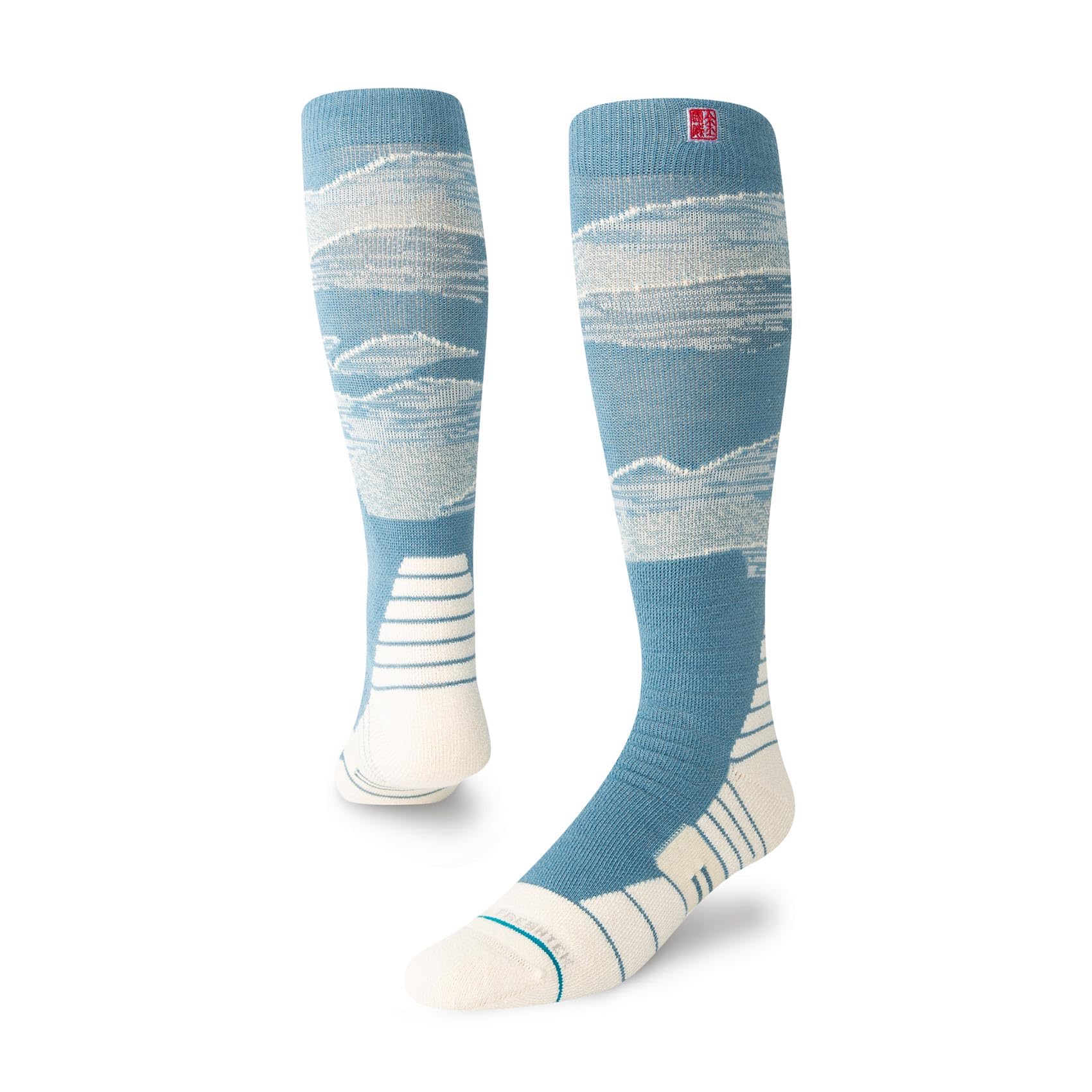 

Stance Socks Everest Snow Large Men s Ski/Snowboard Socks, Blue,