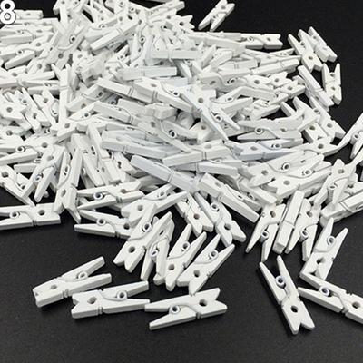 50 Pcs Colored Wooden Clothespins Painted Solid Color Clips Decorative Clothespins Clips for Pictures Photos DIY Projects