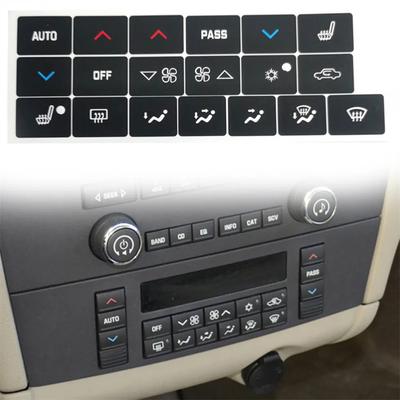 1 Σετ Αυτοκόλλητο Επισκευής Κουμπιών Ελέγχου Κλίματος A/C Για Buick Lacrosse 2005-09