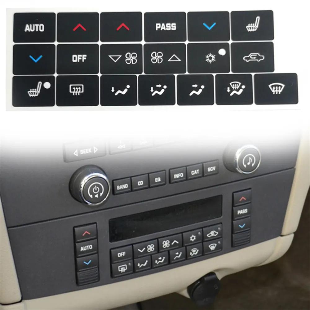 1 Set A/C Climate Control Button Repair Decal Sticker For Buick Lacrosse 2005-09