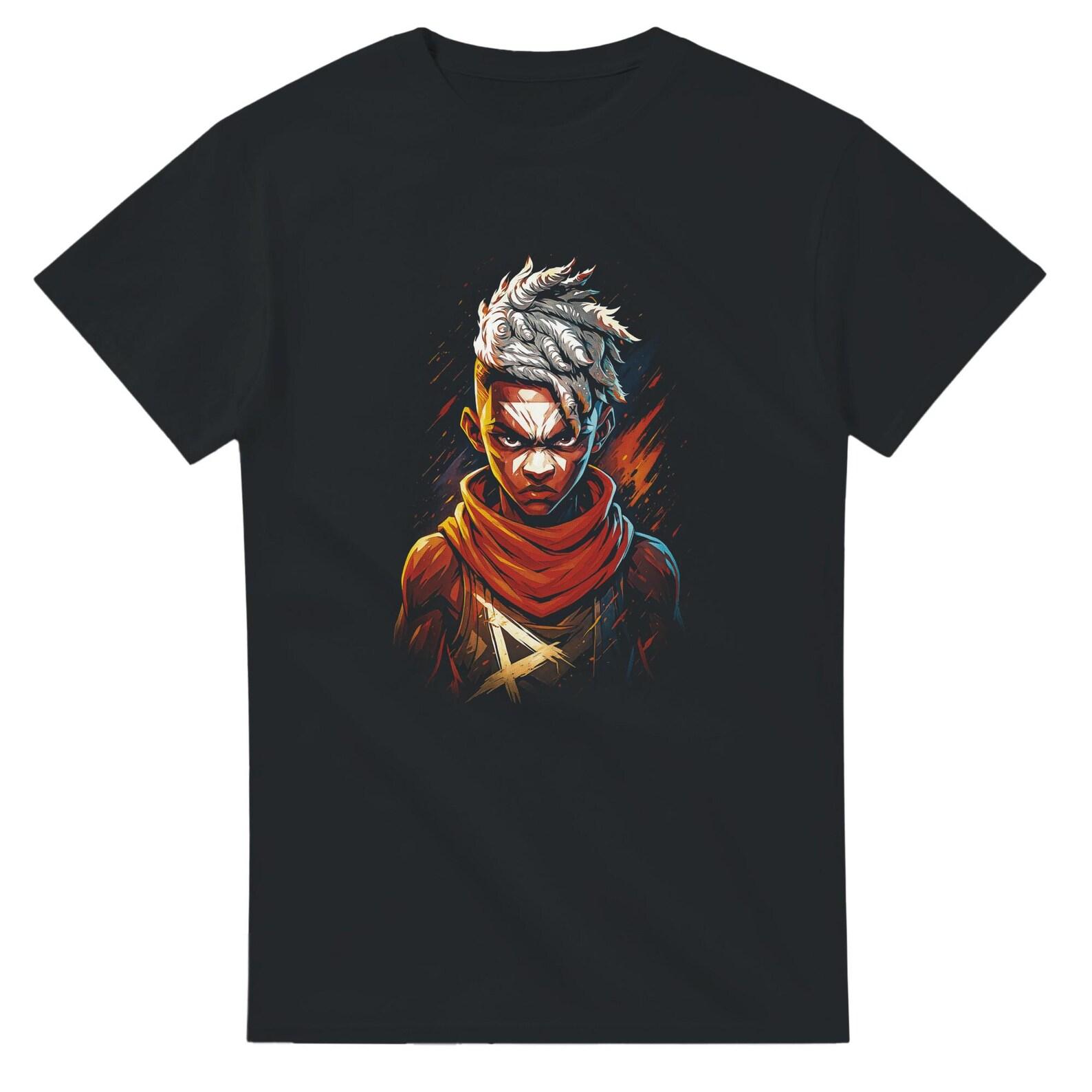 Ekko LoL Halftone Heavyweight Unisex Crewneck T shirt | Gildan® 5000 M