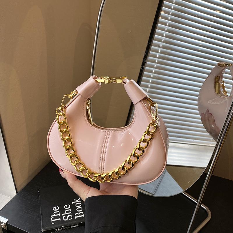 Textured mini dumpling bag women's 2025 summer new fashion versatile chain shoulder bag temperament portable messenger bag