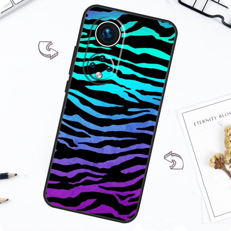 Zebra Skin Print Case For Honor Magic 7 5 6 Pro Honor 200 Pro X9b X9a X8b X8a X8 X9 X9c 50 70 90 Lite Cover