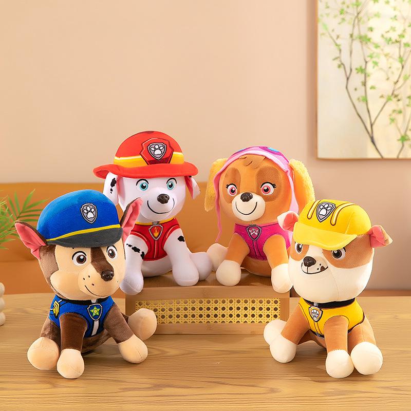 Paw Patrol Action Plush Toy Set: Cute Dog Dolls - Perfect for Children's Birthday Gifts