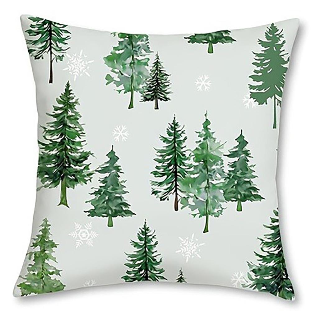 Christmas Themed Pillow Covers: Merry Christmas, Pine Tree Prints, Home Sweet Home Wreath Sofa bed cushion cover,home decoration