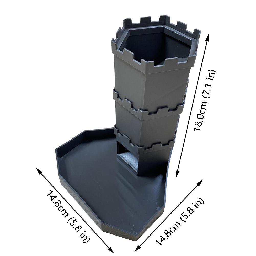 Bricks Castle Dice Tower D&D Dice Rolling Tray Tower - Perfect for D&D Game RPG and Tabletop Gaming Best Gift