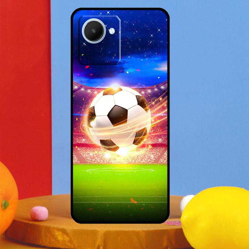Football Soccer Ball For Realme 12 9 10 11 Pro Plus C67 C55 C53 C51 C35 C33 C30 C25s C21Y C31 GT5 GT Neo 6 Case