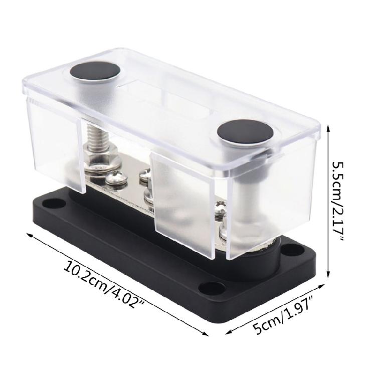 3x 5/16" Terminal Block Studs 48V Junction Block Bus Bar Power Distribution Stud