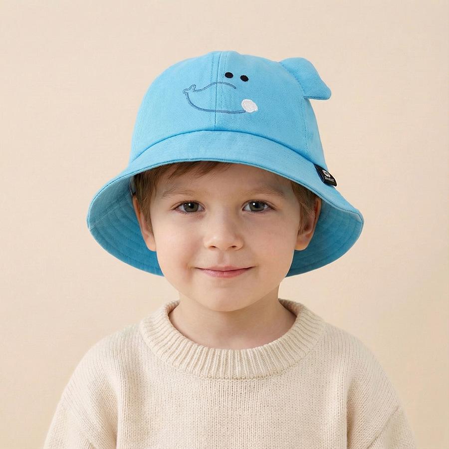 

2-6Y Kids Hat, Cute Cartoon Animal Bucket Hat for Boys and Girls, Lightweight Spring and Autumn Cap, Super Adorable Sun Protecti One Size синий