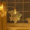 Harbor Series LED Solar Seashell & Starfish Christmas String Lights - Festive Room Decor