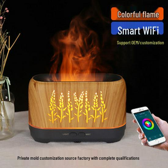 Smart WiFi Aroma Diffuser with Ultrasonic Humidifier & Pointed Nozzle - 400ML Air Purifier & Creative Gift