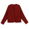 2024 Women's Petite Single-Breasted Slim Wool Coat in Solid Colors - Trendy Short Design for Winter