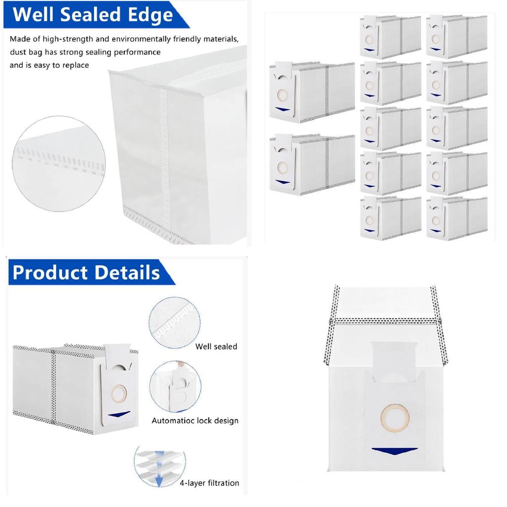 For Ecovacs T30 T30 Pro T30 Max Vacuum Dust Bags With Carbon Filter For Household Cleaning Tasks