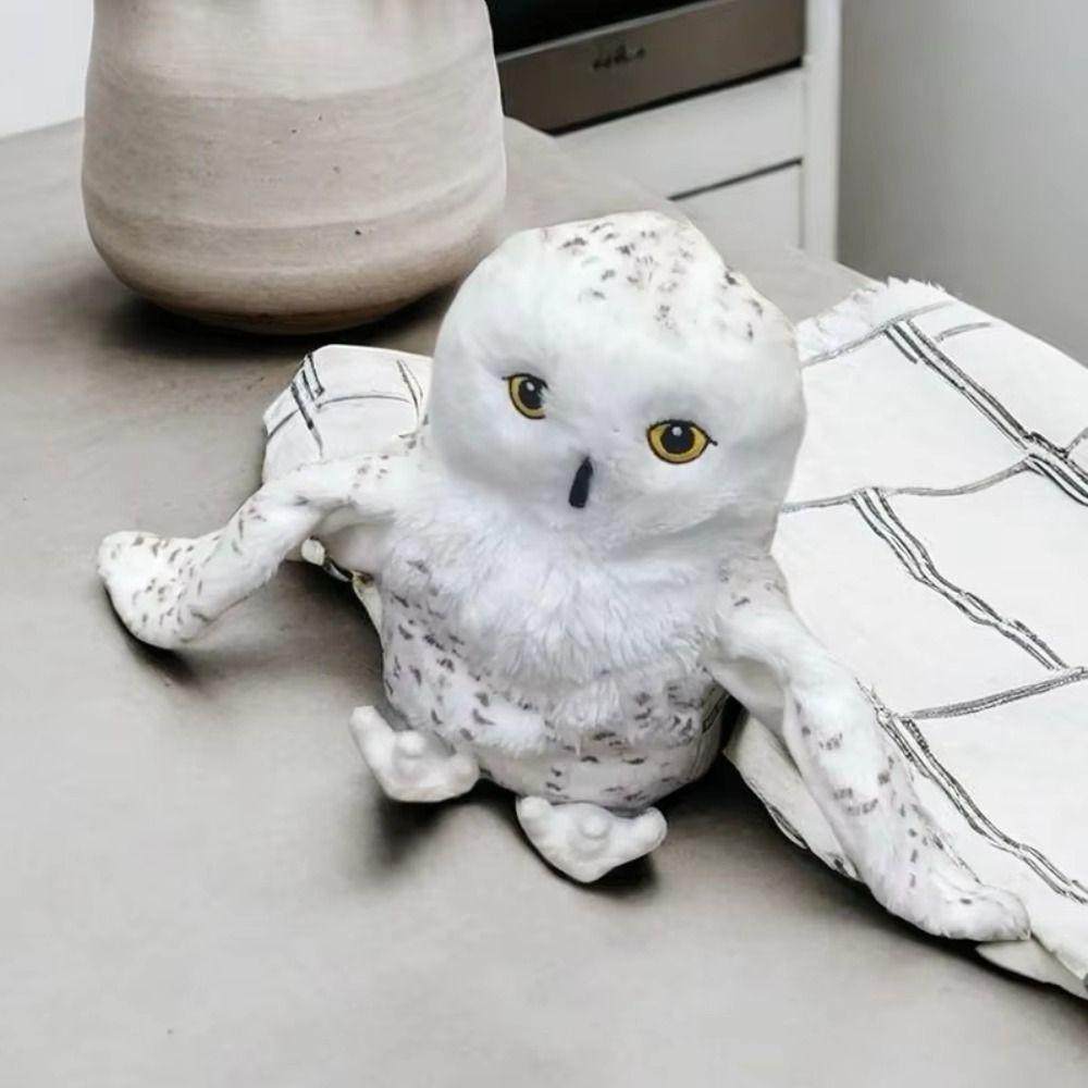 Hand Finger Owl Hand Puppet Simulated Stuffed Owl Toy Plush Story Puppet  For Children