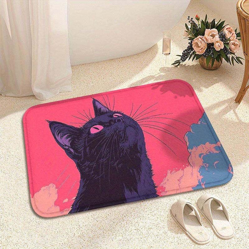Stylish Colorful Shape Washable Door Mat Slip Resistant Rug For Front Porch And Modern Apartment Decoration