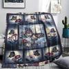 Butterfly Decoration Print Flannel Blanket, High Quality Comfortable for All Seasons, Home Decor, Warmth and Comfort, Perfect for Christmas Gifts33