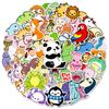 50-100 Cute Small Animal Stickers Kindergarten Students Children Reward Cartoon Animal Avatar Stickers