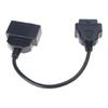 Professional 22 Pin To 16 Pin OBDII Adapter Against  Interference OBD Cable Automotive Diagnostic Accessory for Vehicles