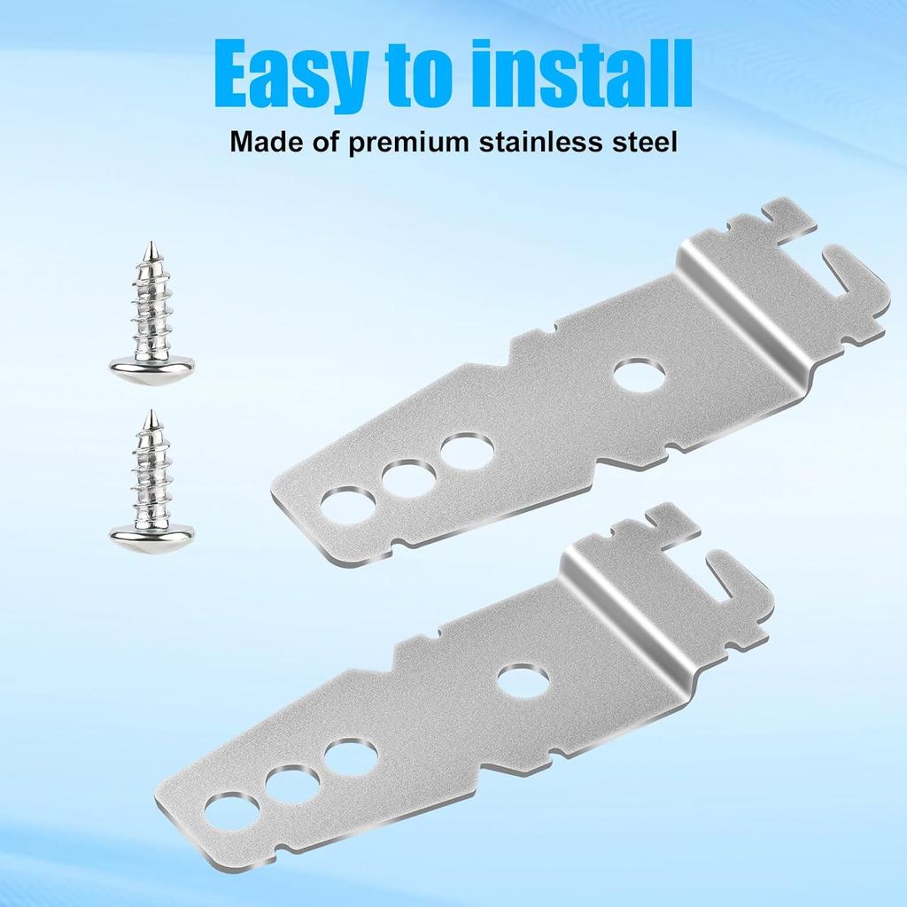 6pcs 8269145 Dishwasher Mounting Bracket with Screws, Undecounter Dishwasher Replacement Part Dishwasher Side Mount Clips Dishwasher tallation Kit